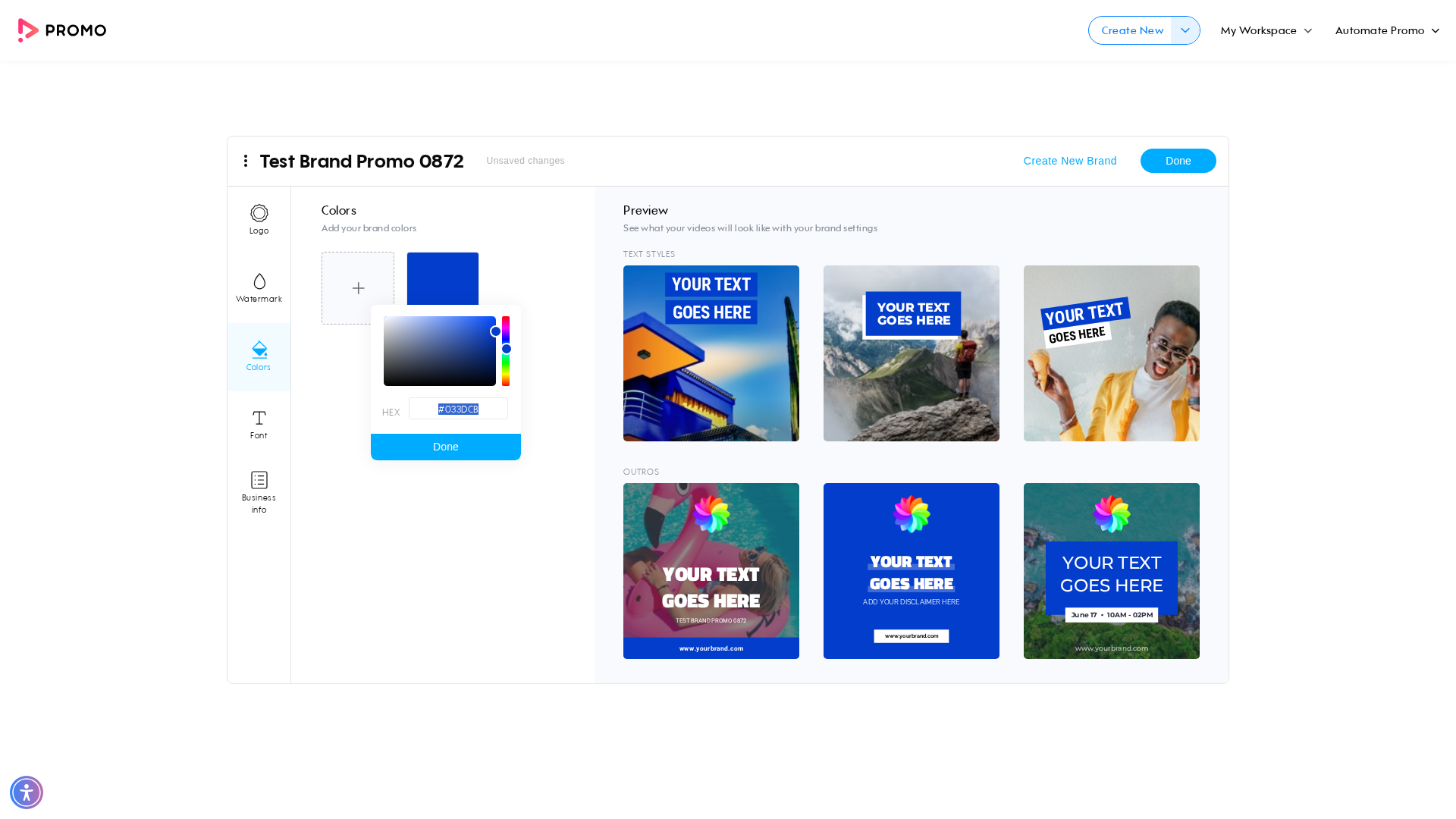 Test failure screenshot